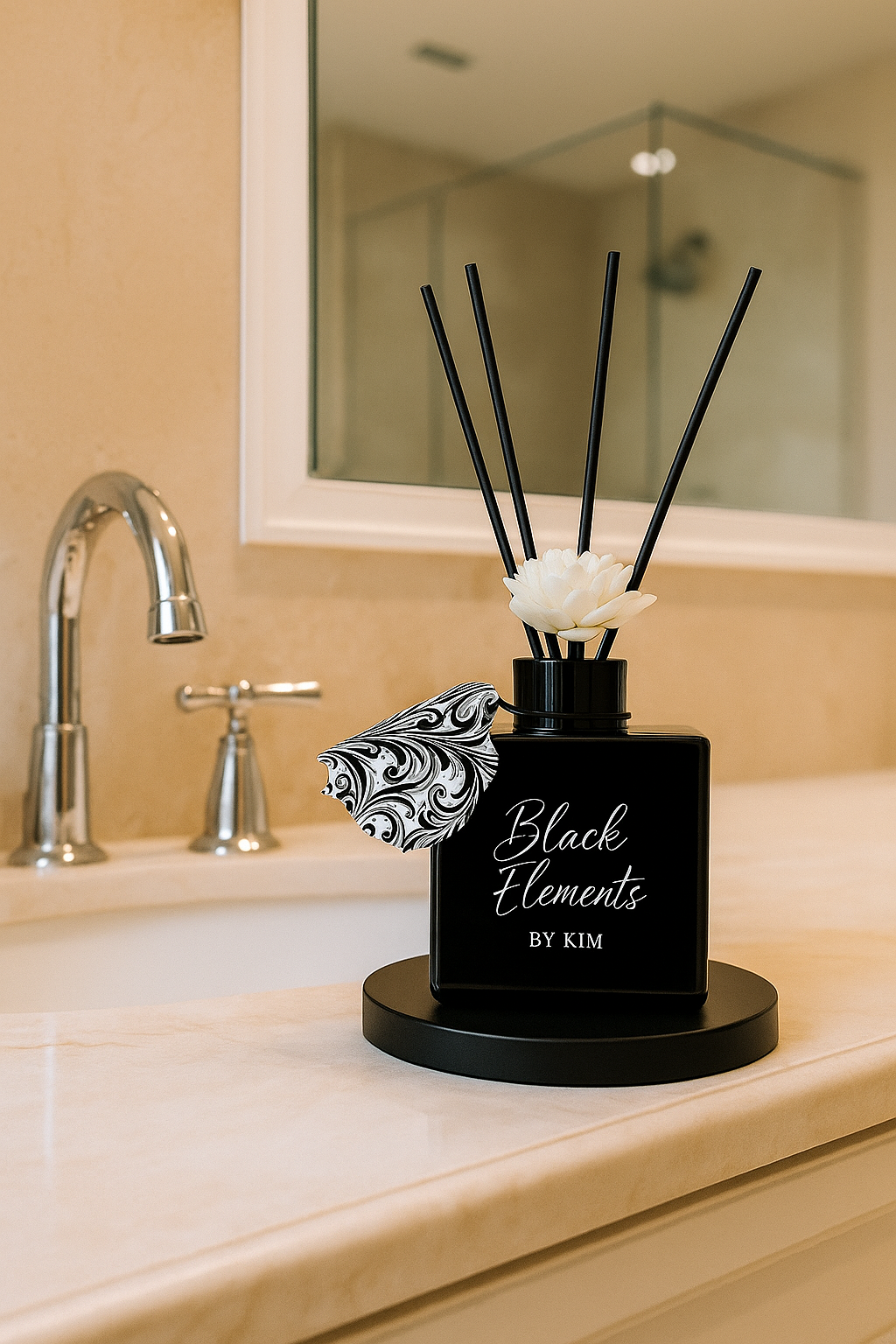 Black Ceramic Diffuser by Black Elements by Kim Pope