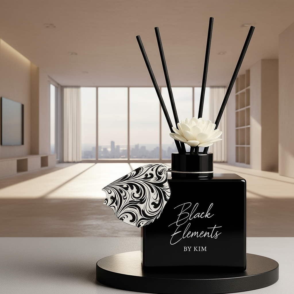 Black Ceramic Diffuser by Black Elements by Kim Pope